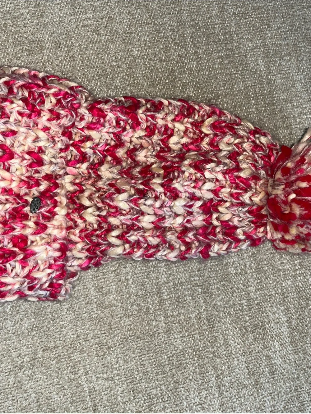 American Eagle Outfitters Pink Multi Pom Pom Knit Beanie